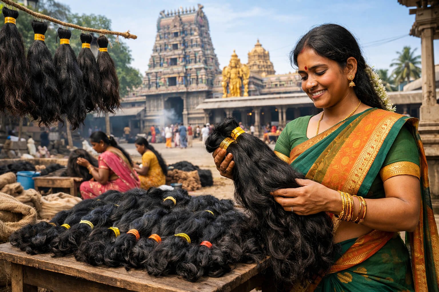 South Indian Temple Hair Vendor
